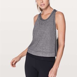 Lululemon Pace perfect tank HBLK/BLK size 12